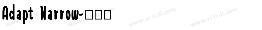 Adapt Narrow字体转换